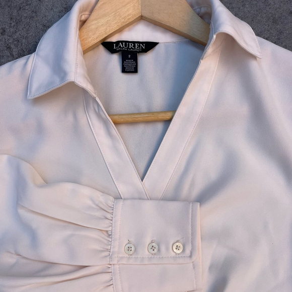 Lauren Ralph Lauren Double-Faced Georgette
Wrap Dress cream - Picture 8 of 10